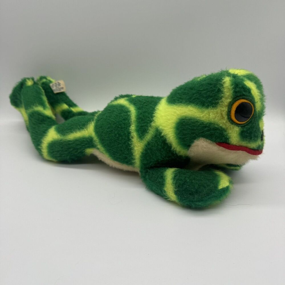 Vintage Rare Flippo Jr. No. 570 Animal Fair Long Plush Frog. USA